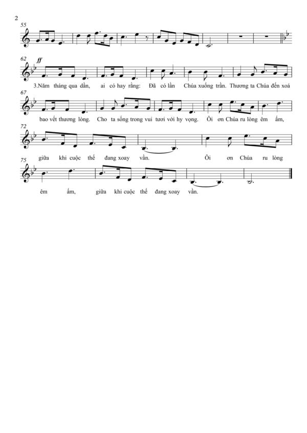 Alternative view of Sheet Đêm Yên Lặng