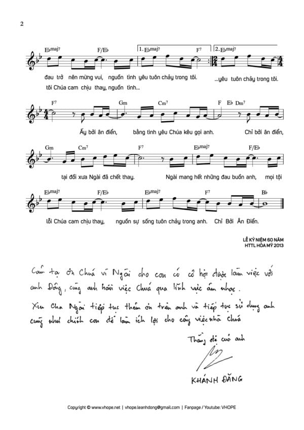 Alternative view of Sheet Chỉ Bởi Ân Điển